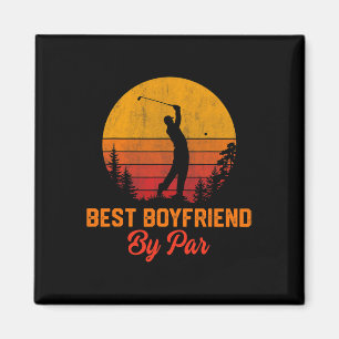 Imán Hombres Vintage Mejor Novio De Par Golf Boyfriend