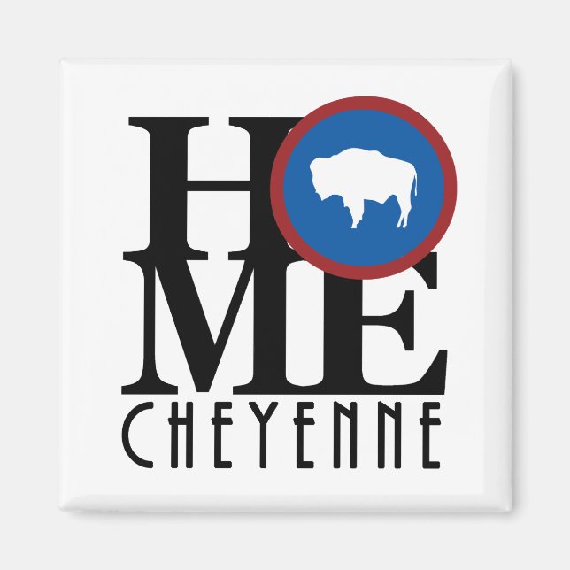 Imán HOME Cheyenne Wyoming (Frente)