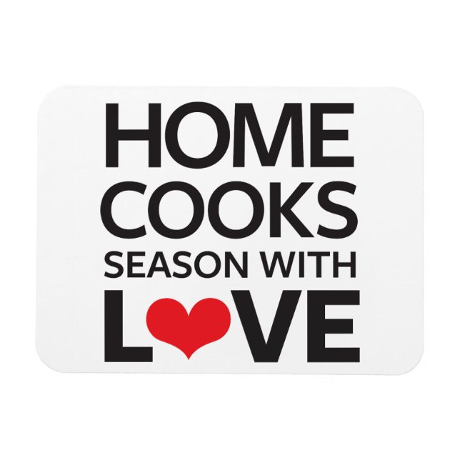 Imán Home Cooks Season Con Amor (Horizontal)