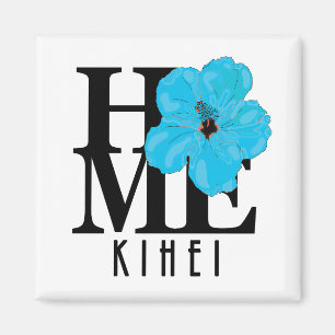 Imán HOME Kihei Hawaii Blue Hibiscus