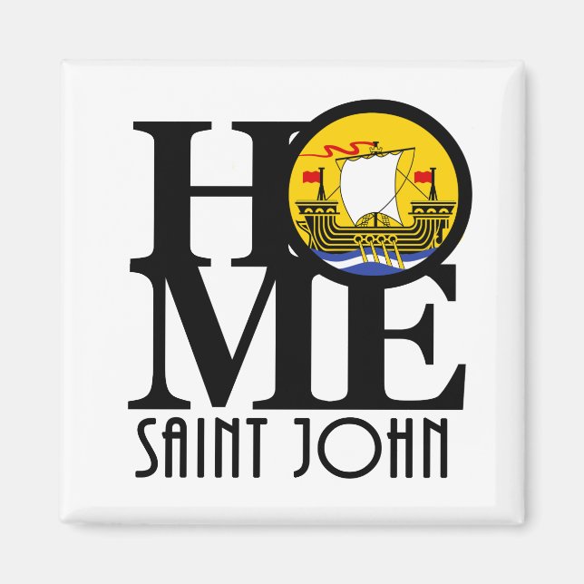 Imán HOME Saint John New Brunswick (Frente)