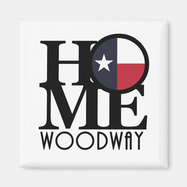 Imán HOME Woodway Texas (Frente)