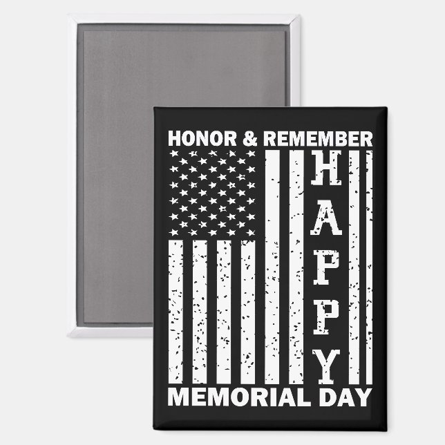 Imán Homenaje Recuerde Feliz Día De Conmemoración Bande (Anverso/Reverso)