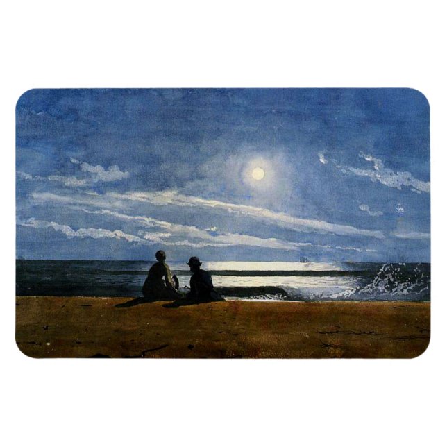 Imán Homer - La luz de la luna, la pintura de arte fino (Horizontal)