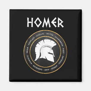 Imán Homer Los Héroes De Iliad Y Odyssey De Trojan W