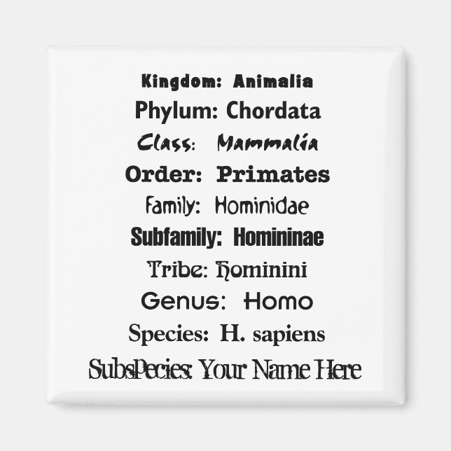 Imán Homo Sapien (Frente)