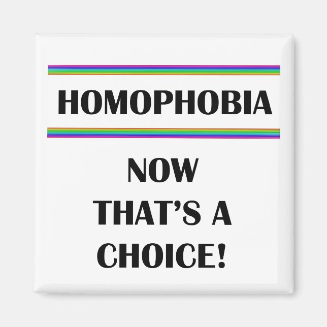 Imán Homofobia...¡Ahora esa es una elección! (Frente)