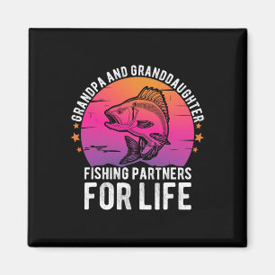 Imán Homólogos De Pesca De Abuelo Y Nieta Para Lif