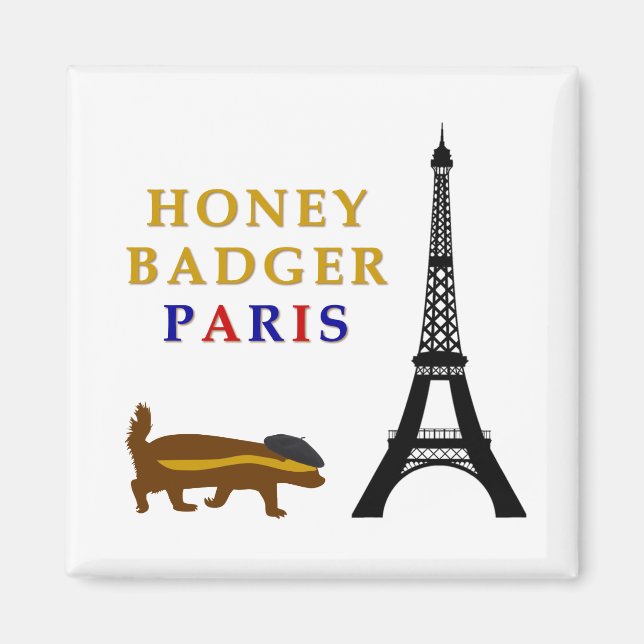 Imán Honey Badger Paris (Frente)