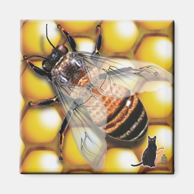 Imán Honey Bee Magnet (Frente)