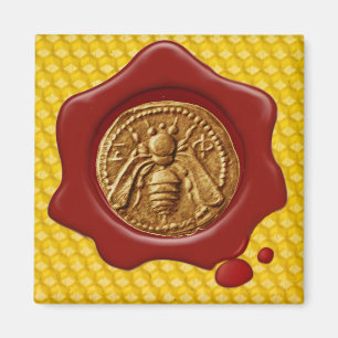 IMÁN HONEY BEE RED WAX SEAL