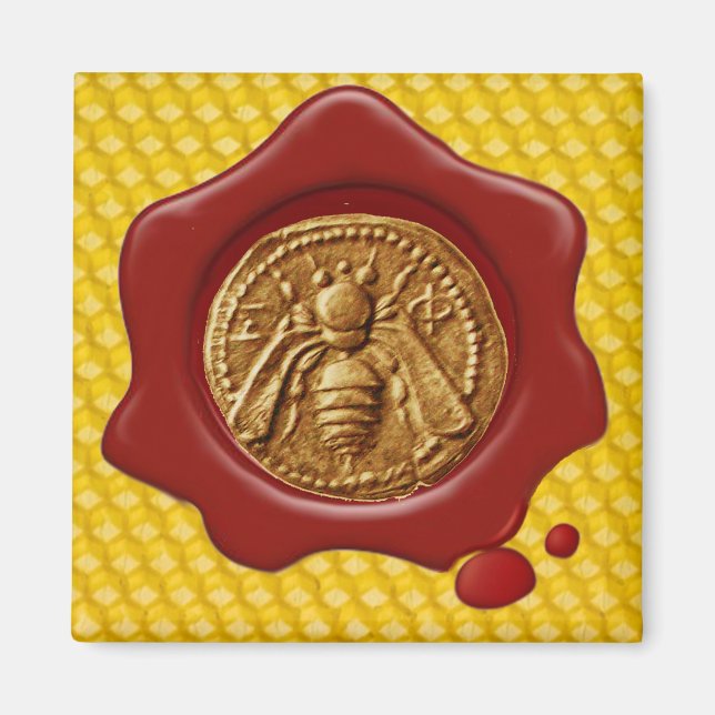 IMÁN HONEY BEE RED WAX SEAL (Frente)