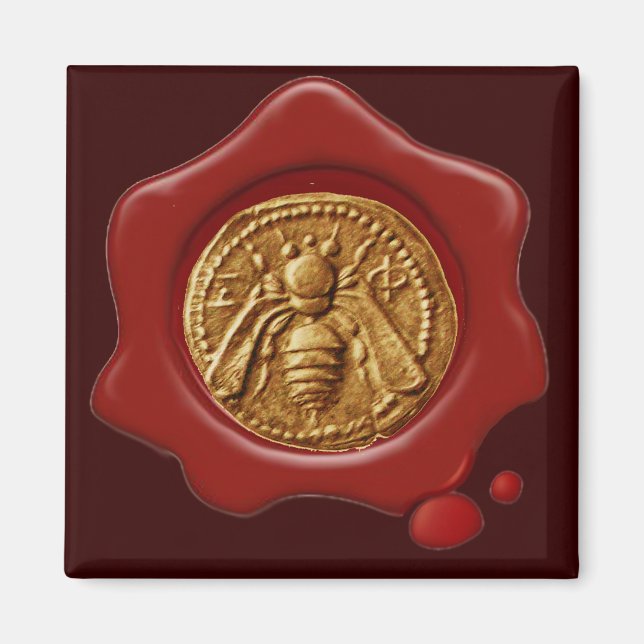 IMÁN HONEY BEE RED WAX SEAL (Frente)