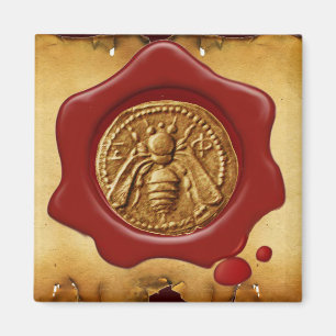 IMÁN HONEY BEE RED WAX SEAL