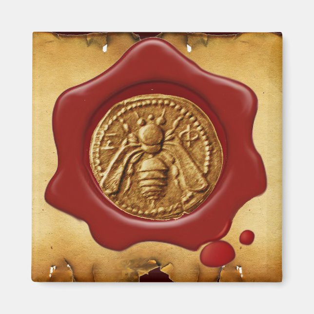 IMÁN HONEY BEE RED WAX SEAL (Frente)