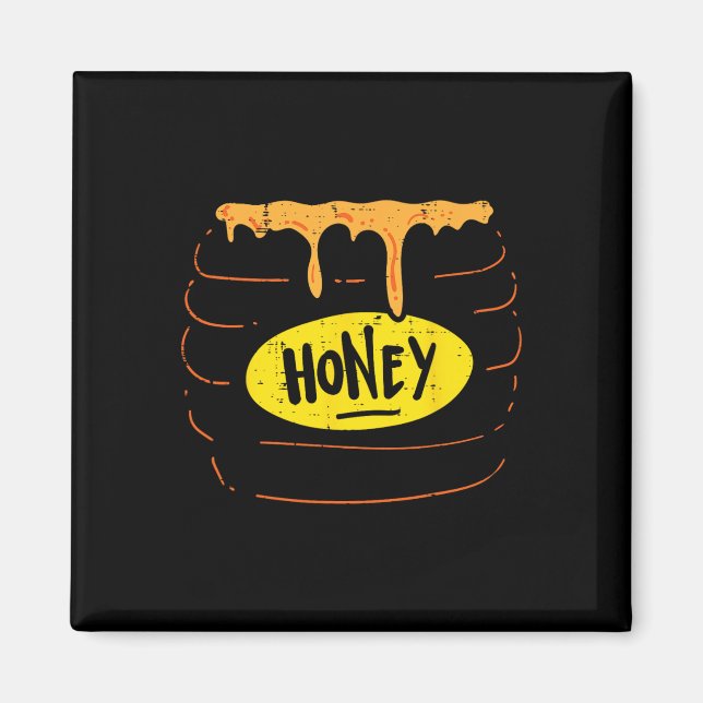 Imán Honey Jar Pot Disstume Divertido Halloween Hallowe (Frente)