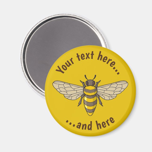 Imán Honeybee (Anverso/Reverso)