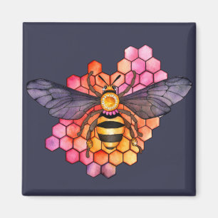 Imán Honeycomb Bee