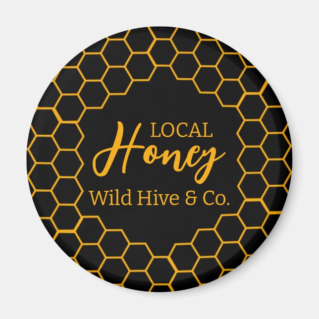 Imán Honeycomb – Black or White Background (Frente)