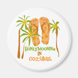 Imán Honeymooning en Cozumel