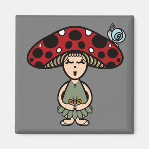 Imán Hongal~ Mushroom y Snail Princess