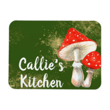 Hongos acuarela Cocina personalizada