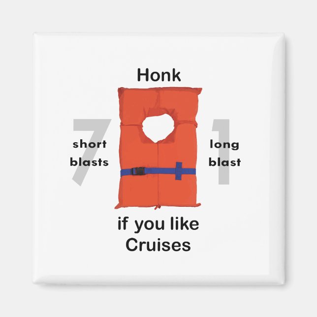 Imán Honk Si Te Gustan Los Cruceros (Frente)