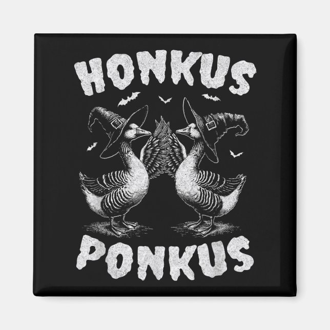 Imán Honkus Ponkus Ganso Divertido Halloween (Frente)