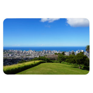 Imán Honolulu Hawaii Photo Magnet
