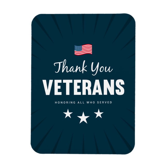 Imán Honrando a todos los que sirvieron (Vertical)