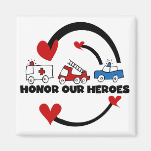 Imán Honre nuestras camisetas y regalos de los héroes