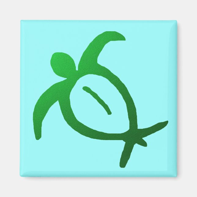 Imán Honu Petroglyph hawaiano - Magnet (Frente)