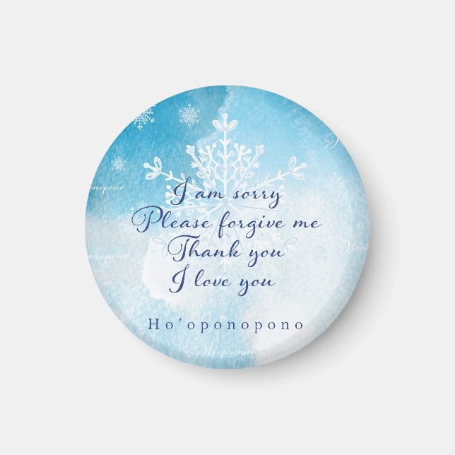 Imán Ho'oponopono Prayer Art (Frente)