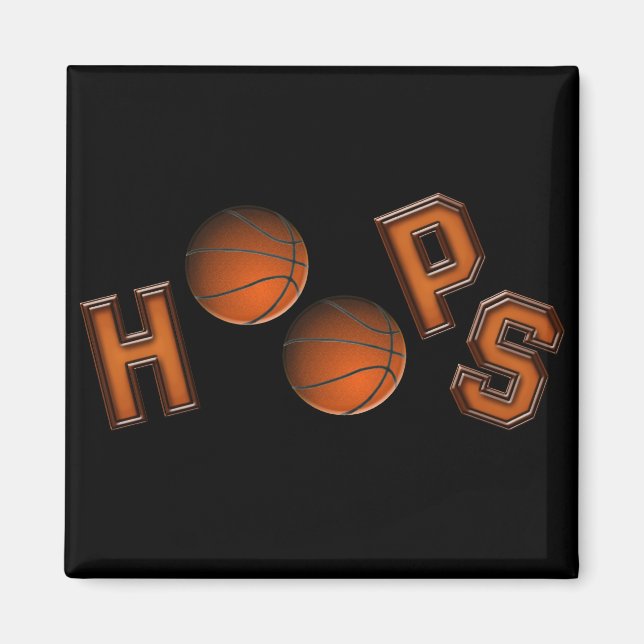 Imán Hoops de baloncesto (Frente)