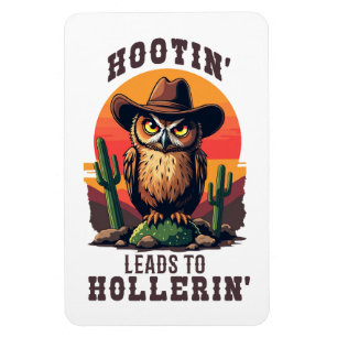 Imán Hootin De Vaquero Oeste Lleva A Hollerin