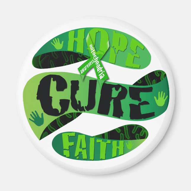 Imán Hope Cure Faith (Frente)