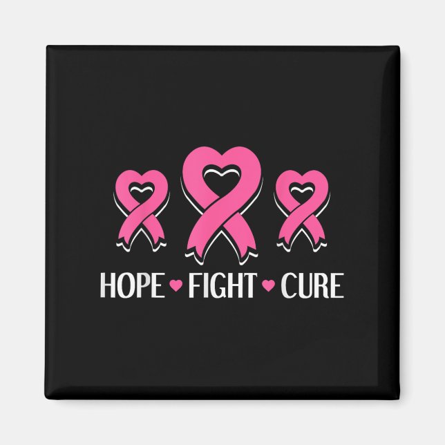 Imán Hope Fight Cure - Mes de Conciencia sobre el Cánce (Frente)
