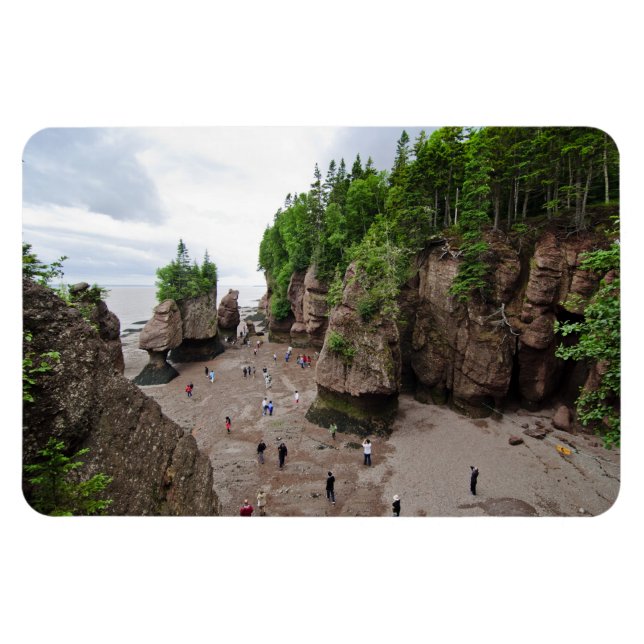 Imán Hopewell Rocks Low Tide Canada Flex Magnet (Horizontal)