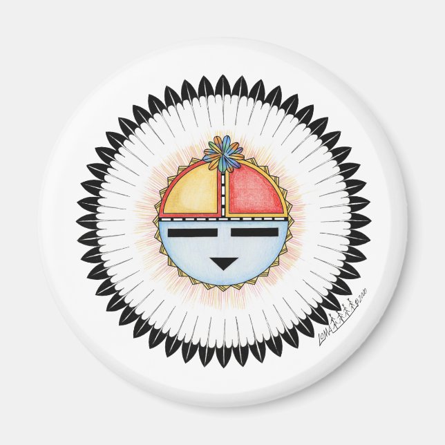 Imán Hopi Dawa (Sun) Magnet (Frente)