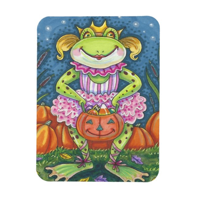 IMÁN HOPPY HALLOWEEN BALLERINA, PRINCESA FROG MAGNET (Vertical)