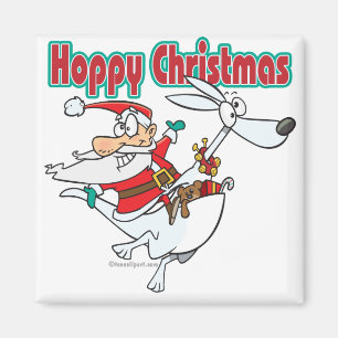 Imán hoppy navidades santa saltando canguro
