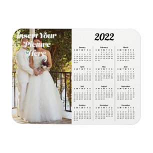 Imán Hor del calendario de fotos personalizado de 2022