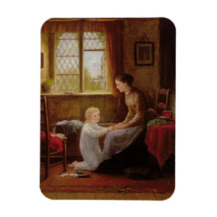 Imán Hora de acostarse, 1890 (aceite en el panel)