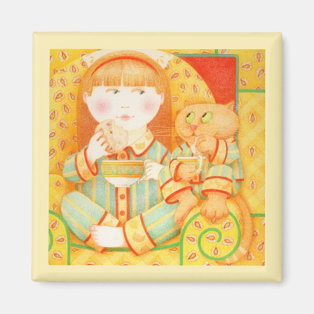 Imán HORA DE APERITIVO Mimán cuadrado - Amarillo (Frente)