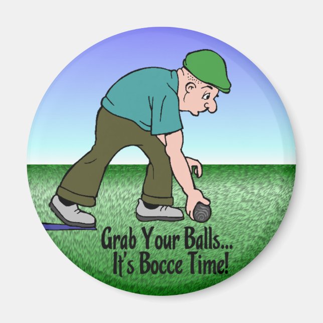 Imán ¡Hora de Bocce! (Frente)