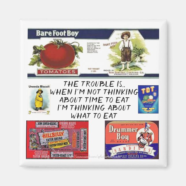 Imán ¿"Hora de comer"? (Frente)