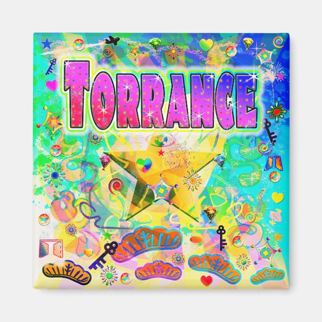 Imán ¡Hora de la época de Torrance Magnet! (Frente)