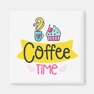 Imán Hora del café
