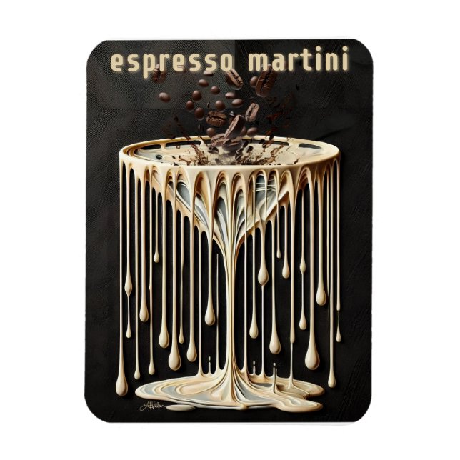 Imán Hora del cóctel de Espresso Martini (Vertical)