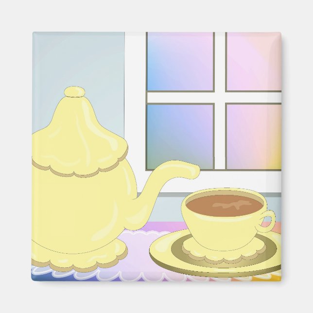 Imán ¡Hora del té! (Frente)